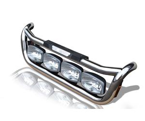 Bragan™ Griglia + Pedana Laterale + LED Per Renault T Range 1350mm Acciaio Inox