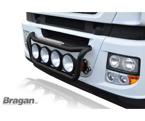 Bragan™ Grill Light Bar Nero + Luci Laterali Per Foden Alpha Inox