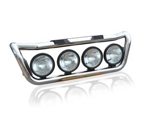 Bragan™ Kit Paraurti DAF XF 95: Barra Griglia, Pedane, Luci Laterali LED Cromate