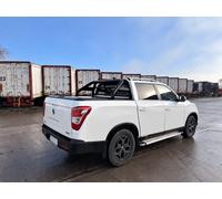 Bragan™ Nero Acciaio Inox 3" Roll Bar Per Ssangyong KGM Musso 2018+ 4x4