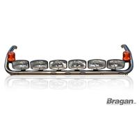 Bragan Roof Bar Con LED E Spot Amber Beacon Per Scania P G R Topline Cab Pre 09