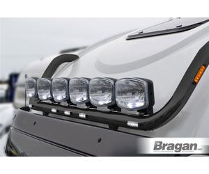 Bragan Roof Bar Stralis Cube Hi-Way BLACK Con LED E Beacon x2