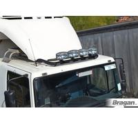 Bragan Roof Light Bar + Staffe + Faretti Per Mitsubishi Canter Front Top - BLACK