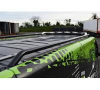 Bragan Stainless Roof Rails + Cross Bars Per VW Transporter T5 LWB 10-15 Nero