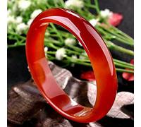 Braggini da Donna, Braccialetto di Giada Rossa Stretta, Braccialetto di calcedonio, Giada Bracciale di Agata fine, per Madre alla Fidanzata, 54 mm