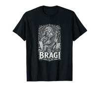 Bragi Verso degli dei Norreno Bard Poeta Leggenda Maglietta