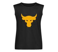 Brahma Bull Rock Project Gym Mens Black Sleeveless T-Shirt Graphic Tee Printed Unisex Vest Tank Tops Shirt S