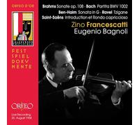 Brahms / Saint-Saens / Ravel / Ben-Haim Sonata Op. 108/partita (Bagnoli, F (CD)