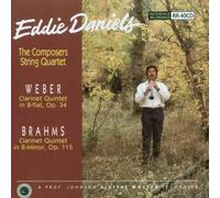Brahms: Clarinet Quintet, Op. 115 / Weber: Clarinet Quintet, Op. 34 by Daniels (1993-12-17)