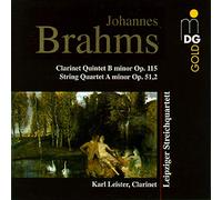 Leipziger Streichquartett Brahms Klarinettenquintett und Streichquartett (CD)