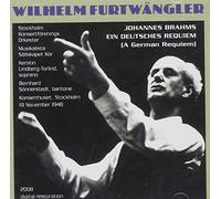 Johannes Brahms Wilhelm Furtwangler: Ein Deutsches Requiem (CD) Album