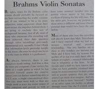 Brahms, J. - Violin Sonatas