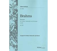 Brahms Johannes Double Concerto in a minor Op. 102 Violin, Cello and Piano - Breitkopf and Hartel