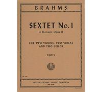 Brahms, Johannes Sextet No.1 In B-Flat Major Op. 18 for Two Violins, Two Violas and Two Cellos