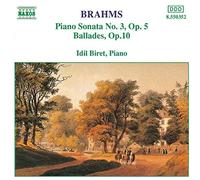 Johannes Brahms Piano Sonata No. 3 and Ballades - Brahms (CD) Album
