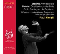 Brahms/Mahler - Rhapsodie Fur Alt Mannerchor Und Or