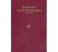 Brahms 'opere der 1880er e 1890er anni - Congresso relazione Meiningen 2008