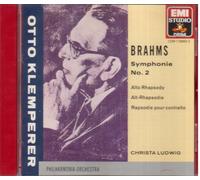 Brahms - Sinfonia N.2, Rapsodia Per Contralto / Otto Klemperer - CD