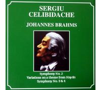 BRAHMS: SYMPHONY NO. 2, 3, 4 - Celibidache / ORCHESTRA SINFONICA DI MILANO DELLA RAI (MARCH/1959 LIVE MILAN) & VARIATION ON THE THEME OF HAYDN (ORCHESTRA ALESSANDRO SCARLATTI DI NAPOLI DELLA RAI (12/NOV/1971) - 2CD / FONIT CETRA
