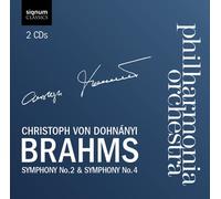Johannes Brahms Symphonies Nos. 2 and 4 (Dohanyi, Philharmonia Orchestra) (CD)