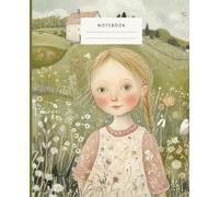 Braided Girl’s Floral Paradise Notebook: - Braided Hair Beauty on a Hill Capture Your Ideas in this Adorable Flower Field Notebook