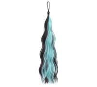 Braided Ponytail Hair Extension, Colored Braided Ponytail Wig, Natural Wrap Ponytail Extension, Synthetic Long Braid Hairpiece 50cm for Indoor, Outdoor, Present, Parties