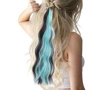 Braideds Ponytail Extension - Colored Synthetic Wrap Ponytail for Party | Long Braid Wig with Elastic Tie, Natural-Looking Hair Accessory for Cosplay, Everyday Styling, Costumes, School Events