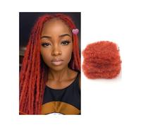 Braiding hair， Extension di capelli umani afro crespi all'ingrosso, confezione da 30 g, capelli brasiliani Remy all'uncinetto, dreadlocks,Human hair braiding hair(8inch)