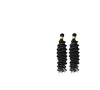 Braiding hair, Pacchetti di capelli ricci sfusi for intrecciare 2 pacchetti senza trama estensioni di capelli umani a onda profonda,Human hair braiding hair(18inch)