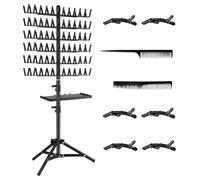 Braiding Hair Rack, Hair Separator Stand, Portable Divider, Ferro, ABS Removable Design, Organization, Ideal For Braiding Tools For Men & Women, 76,1-129,5 Cm