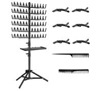 Braiding Hair Rack, Removable Hair Stand, Adjustable Length Stable Base Lightweight Frame Time Saver Salon Helper Foldable Design, Portable Divider for Men, Women