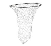 Brail - Guadino da pesca con testa in acciaio inox, anello da pesca, diametro 50 cm