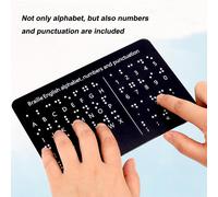 Braille Alphabet Board Education Gift Office Studenti Principianti Teaching Aid