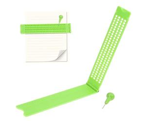 Braille Writing Kit - 4 Lines 28 Cells Blind Learning Aid | 55g ABS Blind Braille Practice Slate For Kids Teens Adults Students Learners Teachers Educators Classroom Home School Training Centers