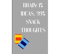 Brain: 1% Ideas, 99% Snack Thoughts: Gift Journal For Family and Friends!