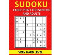 Brain Activity Ent Sudoku Large Print for Seniors and Adults Very Ha (Tascabile)