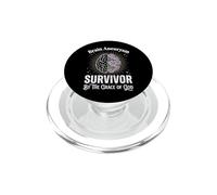 Brain Aneurysm Survivor By The Grace Of God PopSockets PopGrip per MagSafe