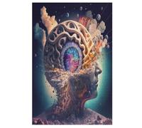 Brain Art Puzzle Games for Adults E Bambini - for Creativity And Mindfulness - Challenging Jigsaw Puzzles 1000 Pezzi for Family 78×53cm