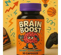 BRAIN BOOST - Smart Daily Focus + Memory + Clarity Formula | 30 capsule