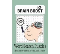 Brain Boost Word Search Puzzle Book: Word Searches with Easy to Read Print about Brain , Brian Games and more | 6×9 inches, 110 pages | 50+ Puzzles ... Gift for Vacation, Holidays and Free Times