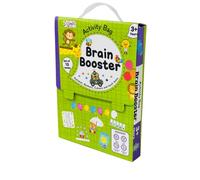 Brain Booster - Borsa per attività per bambini e bambini, set di 10 libri, Dot to Dot, Look & Find, quanti, labirinti, differenza, ragionamento, ordina, ricerca parole, Jumble