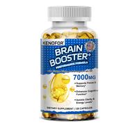 Brain Booster -Omega 3 Olio di pesce, Ginkgo Biloba e Vitamina B12-120 capsule