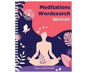 Brain Boosters Meditations Word Search: Spiral Bound Word Search Puzzle Book by Dr. Gareth Moore
