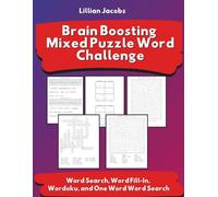 Brain Boosting Mixed Word Puzzle Challenge for Adults Large Print: 125 Engaging Word Puzzles