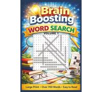 Brain Boosting Word Search Volume 1: Word Search Puzzle book with easy to Read Print for Seniors, Adults, and Teens - 6 x 9 inches, 110 pages, 50+ puzzles- Gift, travel, relaxation, games