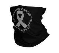 Brain Cancer Awareness Brain Tumor Unisex Bandana Versatili Sciarpa A Mezza Faccia Passamontagna per Bambini Outdoor Sports
