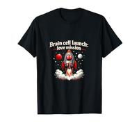 Brain Cell Launch Love Mission Rocket Coppie Grafica Maglietta