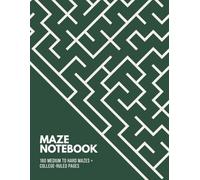 Brain Challenge Maze Notebook: 160 Medium to Hard Mazes and College-Ruled Writing Pages