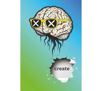 Brain Create Sketchbook: Electric Blue & Green Graffiti Art Pad | 6x9 Inch, 110 Blank Pages: Unlined Drawing Notebook for Boys, Urban Sketching, and Creative Doodling | Cool Grunge Aesthetic