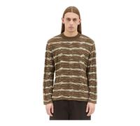 Brain Dead - Maglione a Righe Girocollo - -Knitwear -Uomo -Marrone -L